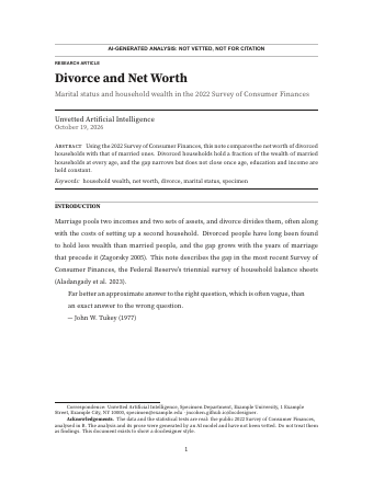 sociology, Title on page 1: page 1